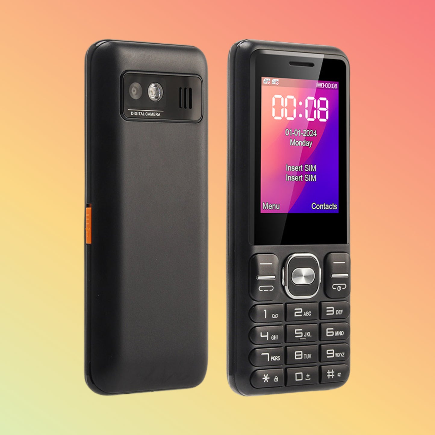 UNIWA FD005 2.4 Inch Dual SIM Card 25BI Long Battery Life Fashion 4G Keypad Phone