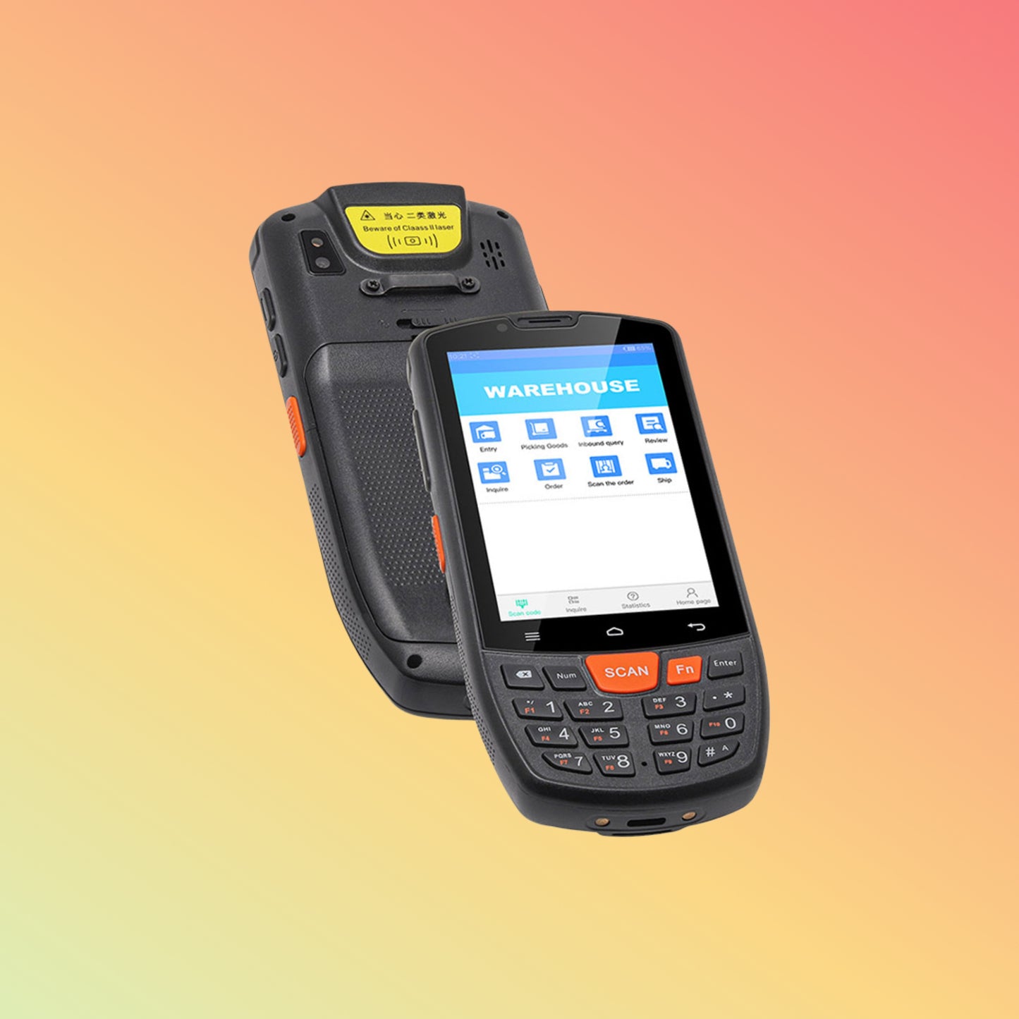 UNIWA HS006 4 inch Portable Android Industrial PDA QR Code Scanner with RFID and NFC