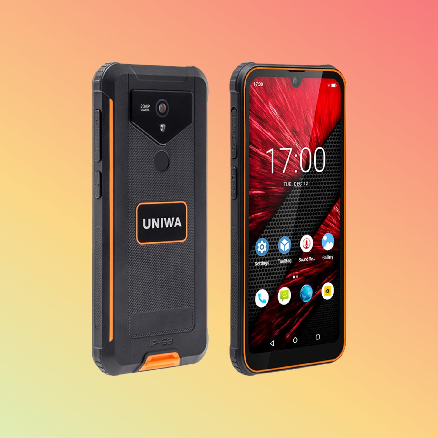 UNIWA F965 Pro 6 Inch Android 13 128GB ROM Android Rugged Handheld PDA with NFC