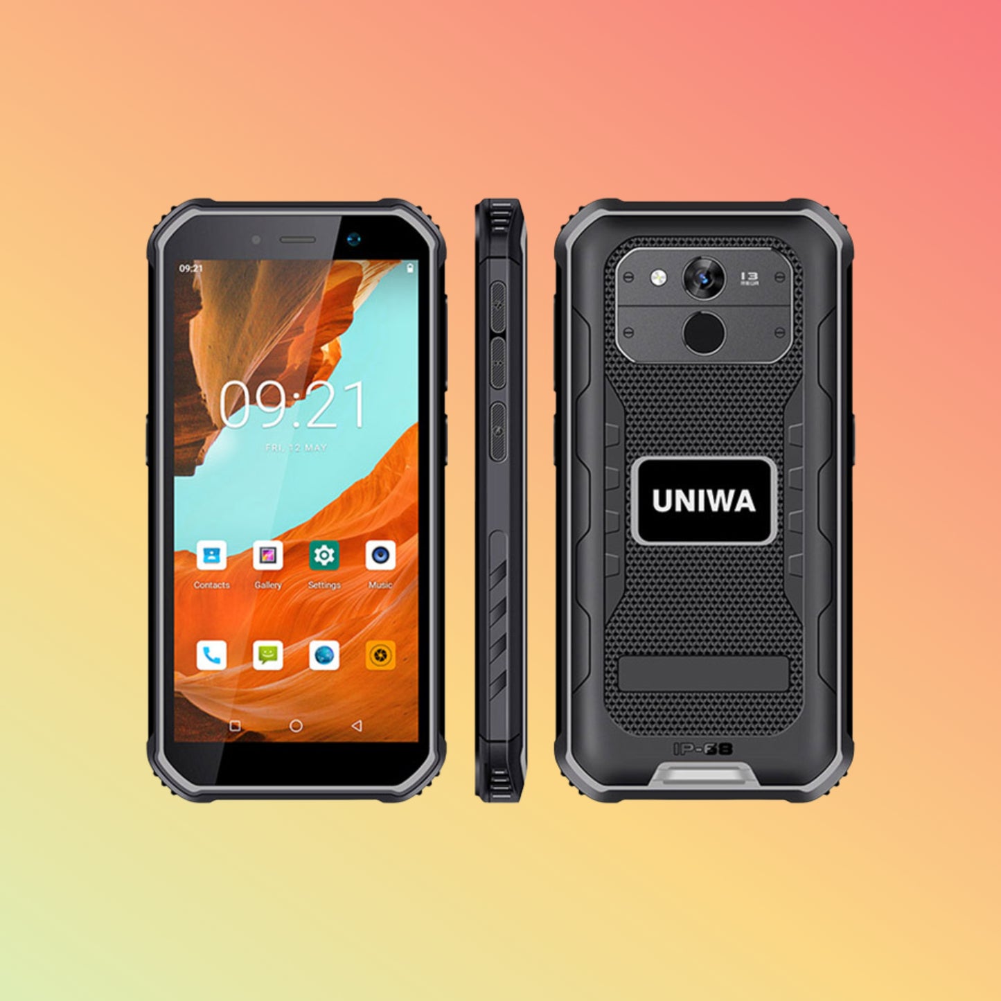 UNIWA F963 Pro 5.5 Inch IP68 Waterproof Android Handheld PDA Rugged Smartphone