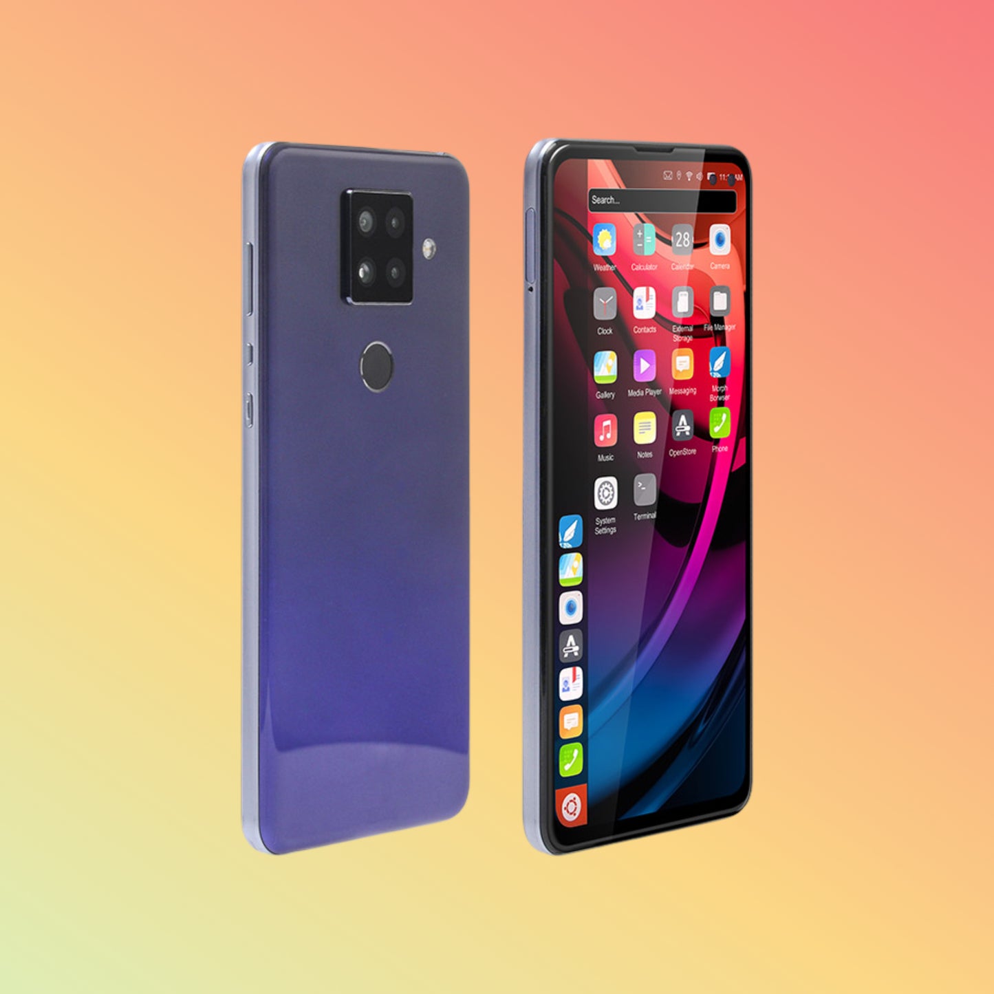 QCOM U6701 GPS Navigation Ubuntu Linux Touch Screen 4G Phone with Open Source