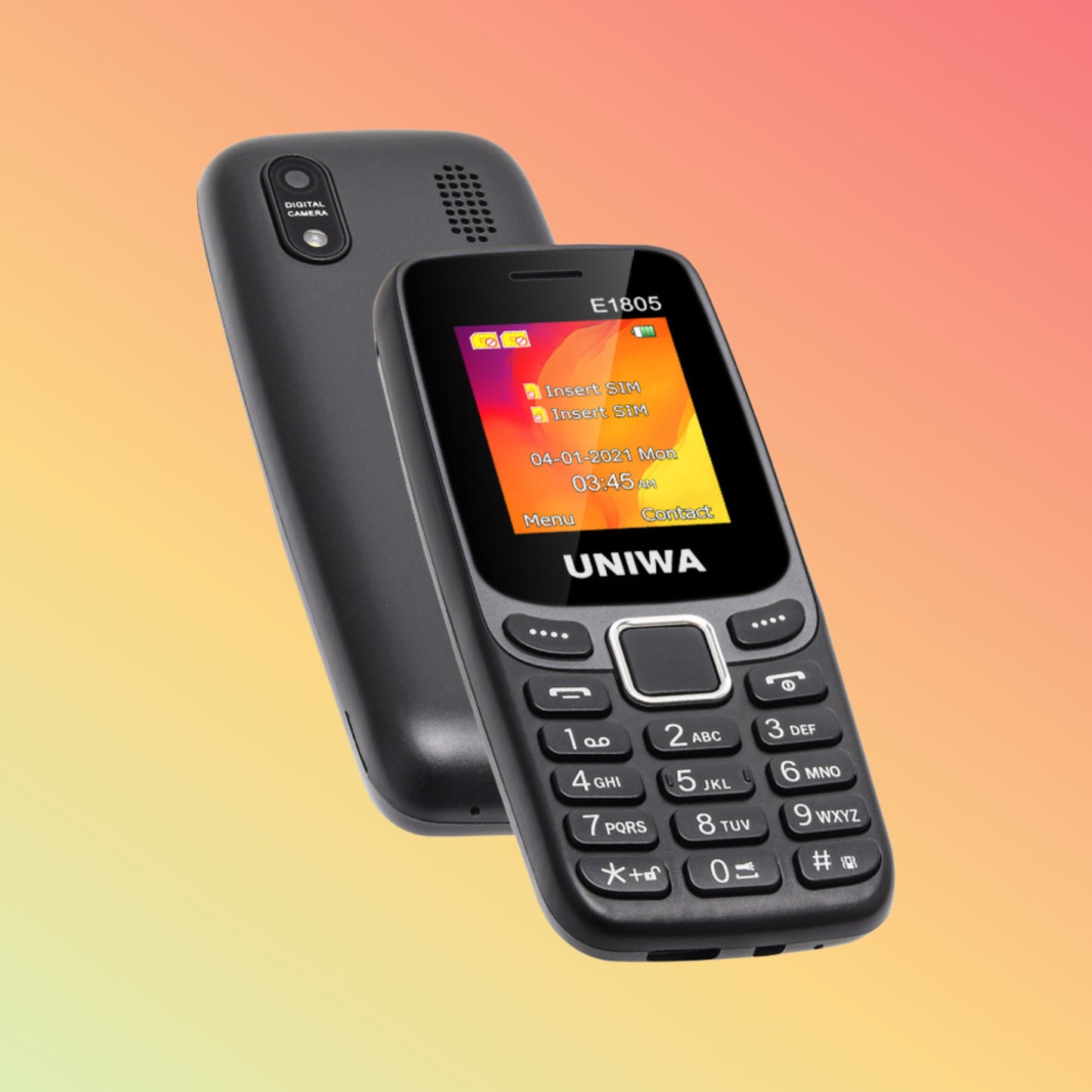 UNIWA E1805 1.77 Inch Dual SIM Card Simple Mobile Phone