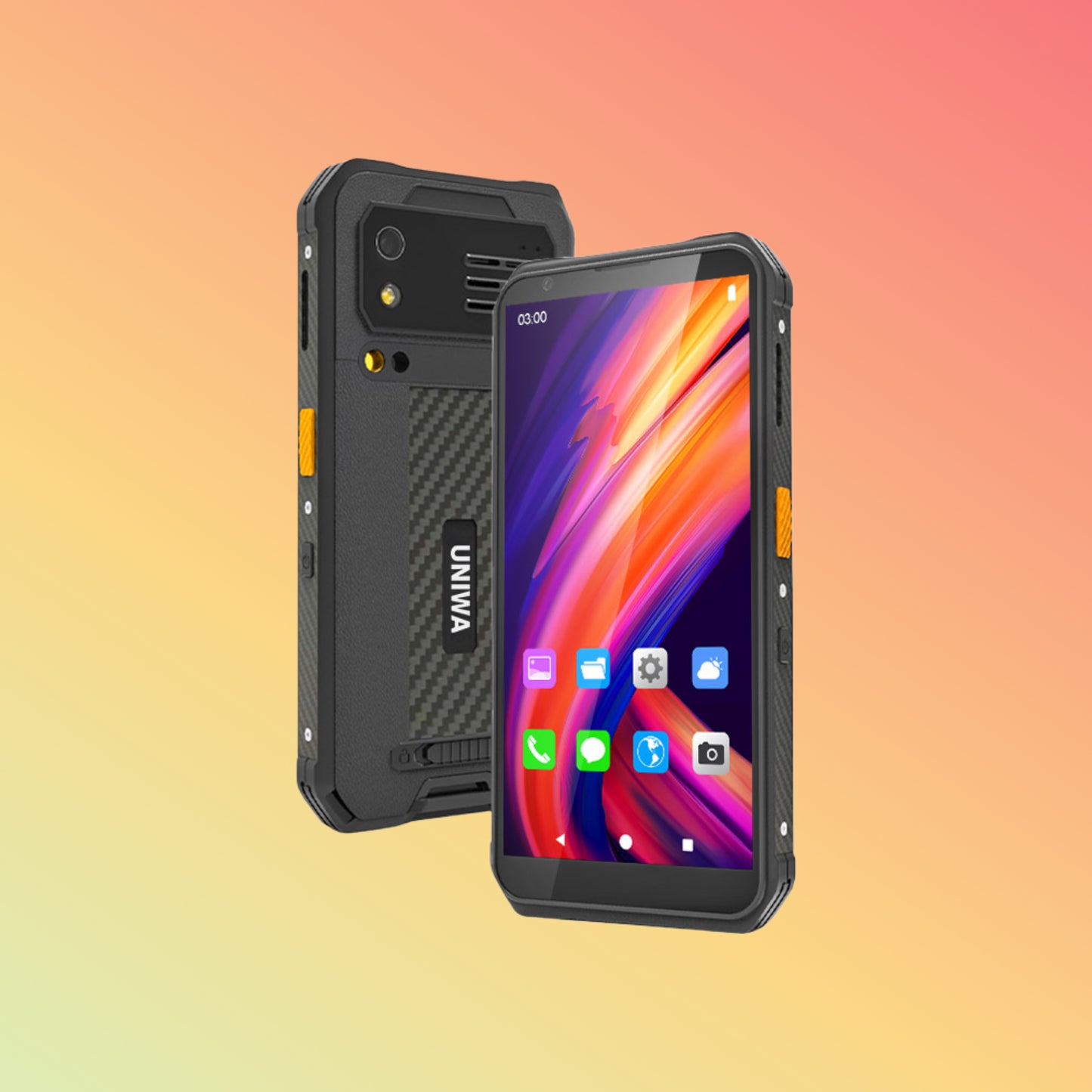 UNIWA M512 5.7 Inch Waterproof Rug Android PDA Handheld Barcode Scanner