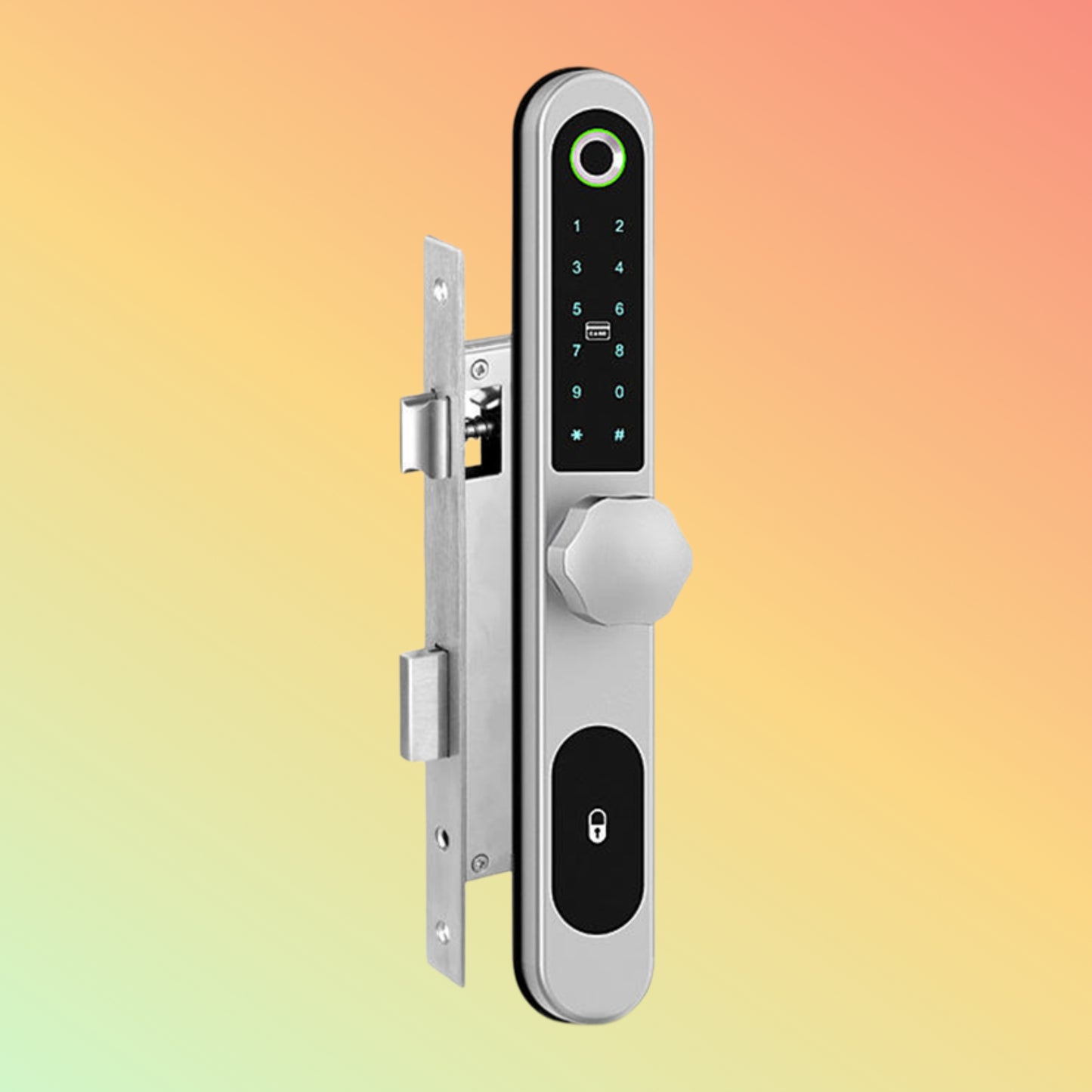 Granding GL-A2 Keyless Aluminum Sliding Door Lock with Hook