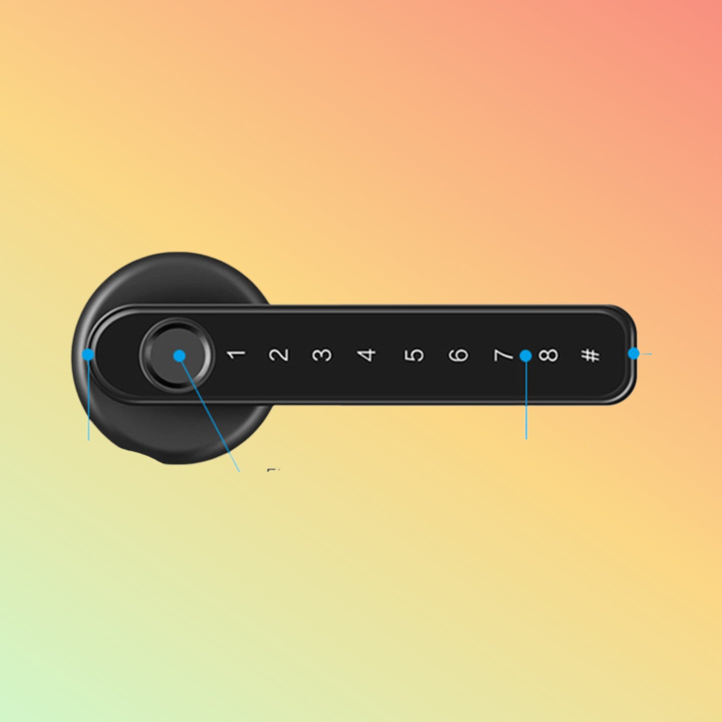 Granding GL-H2-I Smart Fingerprint Deadbolt Lock with TTLock