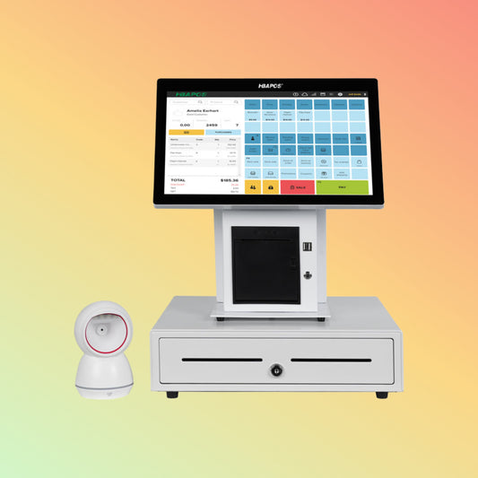 CARAVPOS - 11.6''15.6'Pos System Retail Cash Register sistemas de computador caixa registradora For Restaurant Supermarket Cashier Computer Pos System