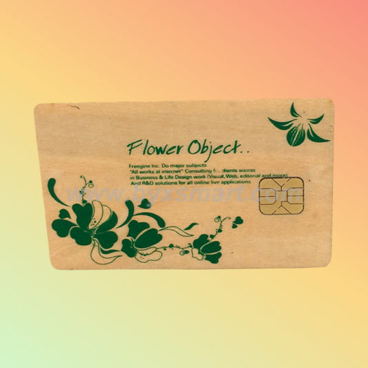 BYX Smart Customized Contact Wood Card