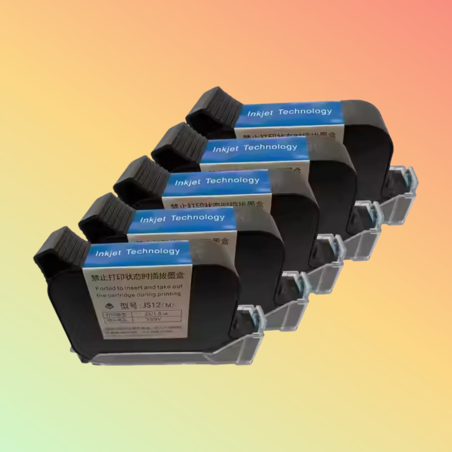 Yaomatec JS12 12.7mm High-Adhesion Ink Cartridge for Printers