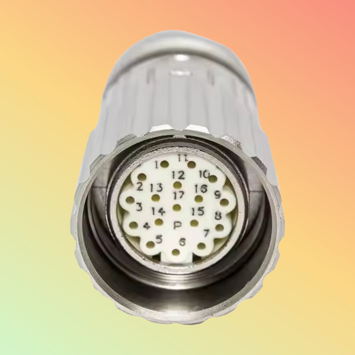 Yaomatec M23 17-Pin Female Encoder Connector for Machinery