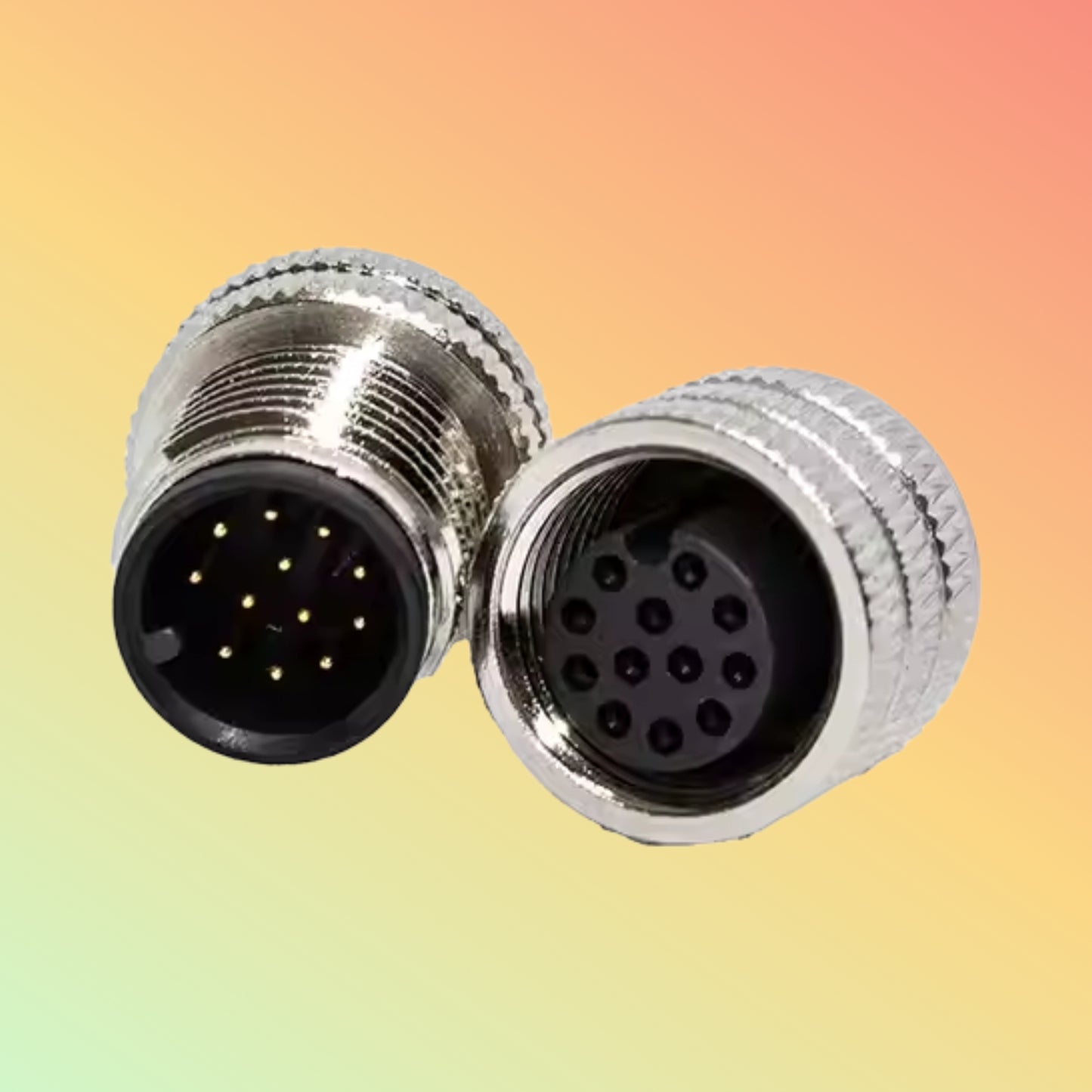 Yaomatec M12 12-Pin Male Circular Audio Connector