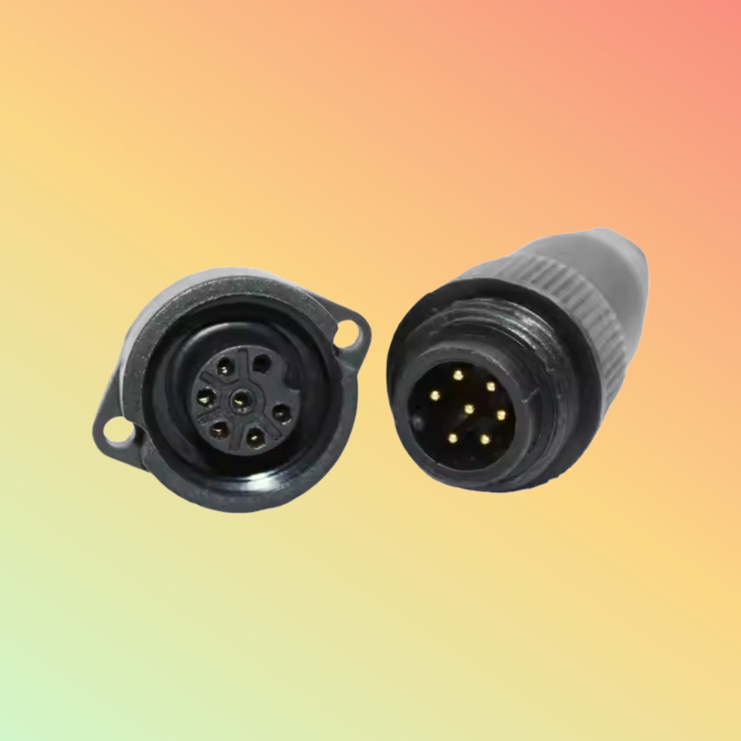 Yaomatec M18 Plastic Spiral Waterproof Connector Cable 2–8 Pin