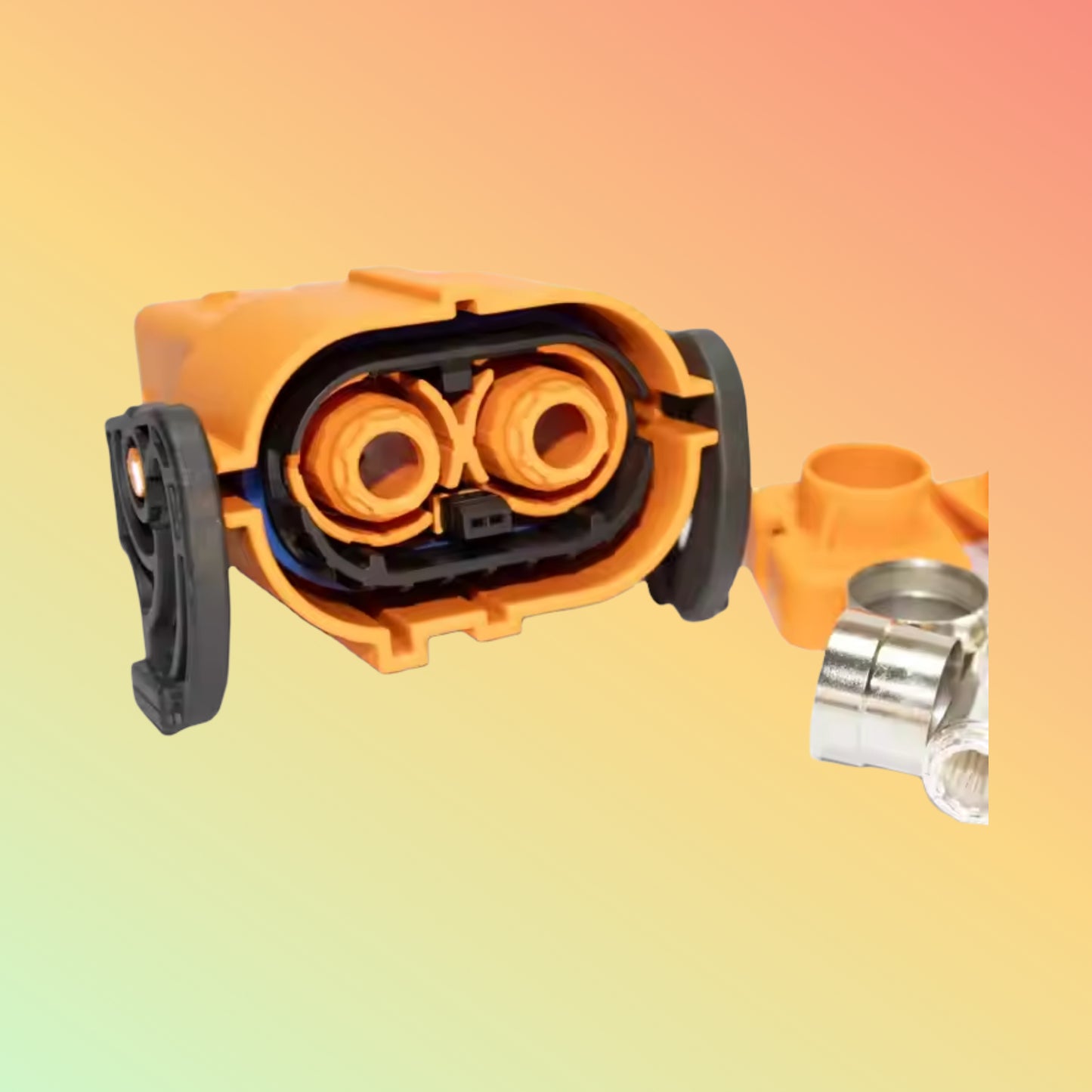 Yaomatec 150A HVIL 2-Pin 8mm High Voltage Plastic Straight Plug