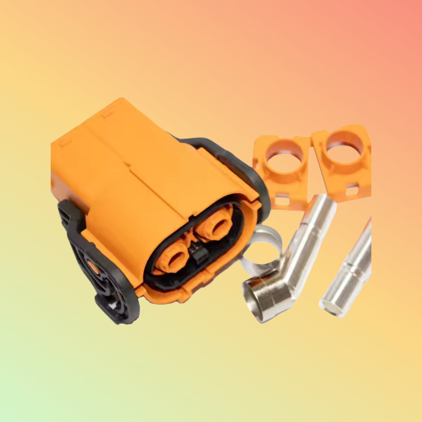 Yaomatec 150A HVIL 2-Pin 8mm High Voltage Plastic Straight Plug