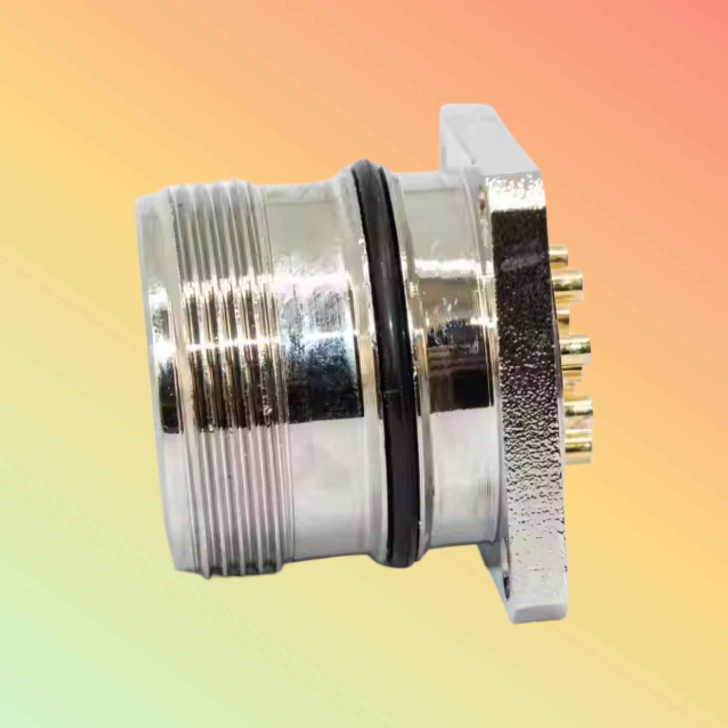 Yaomatec M23 Right Angle Panel Mount Signal Connector Receptacle