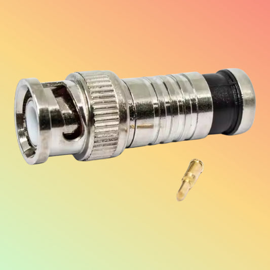 Yaomatec SDI HD CCTV RG59/RG6 Compression BNC Male Connector
