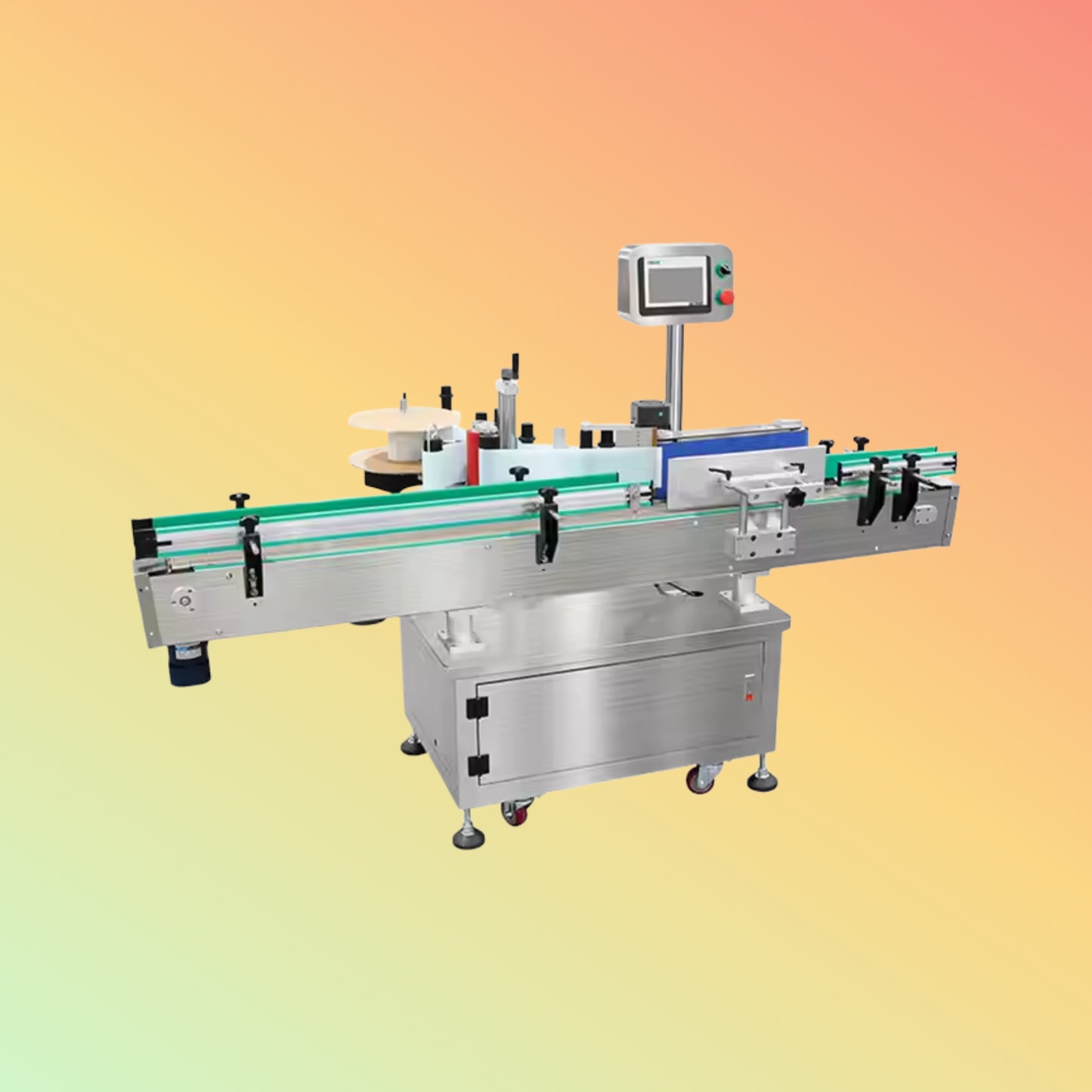Yaomatec Round Bottle Labeling Machine for Plastic & Glass
