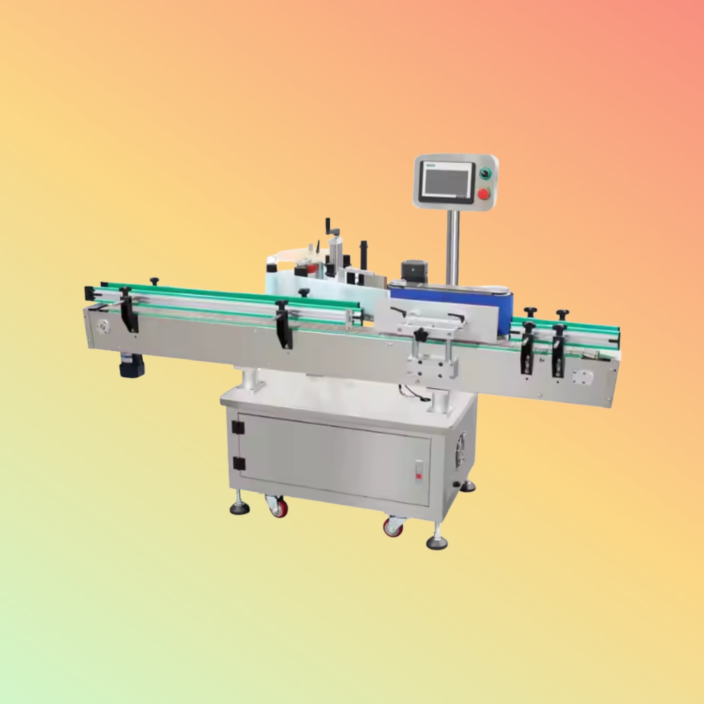Yaomatec Round Bottle Labeling Machine for Plastic & Glass