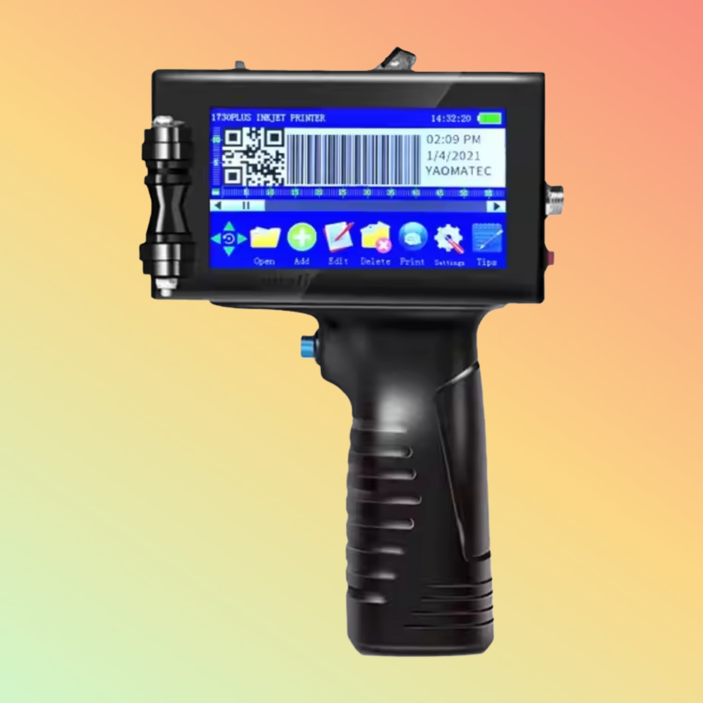 Yaomatec 600DPI 12.7mm Portable Inkjet Printer Gun for Date & Batch