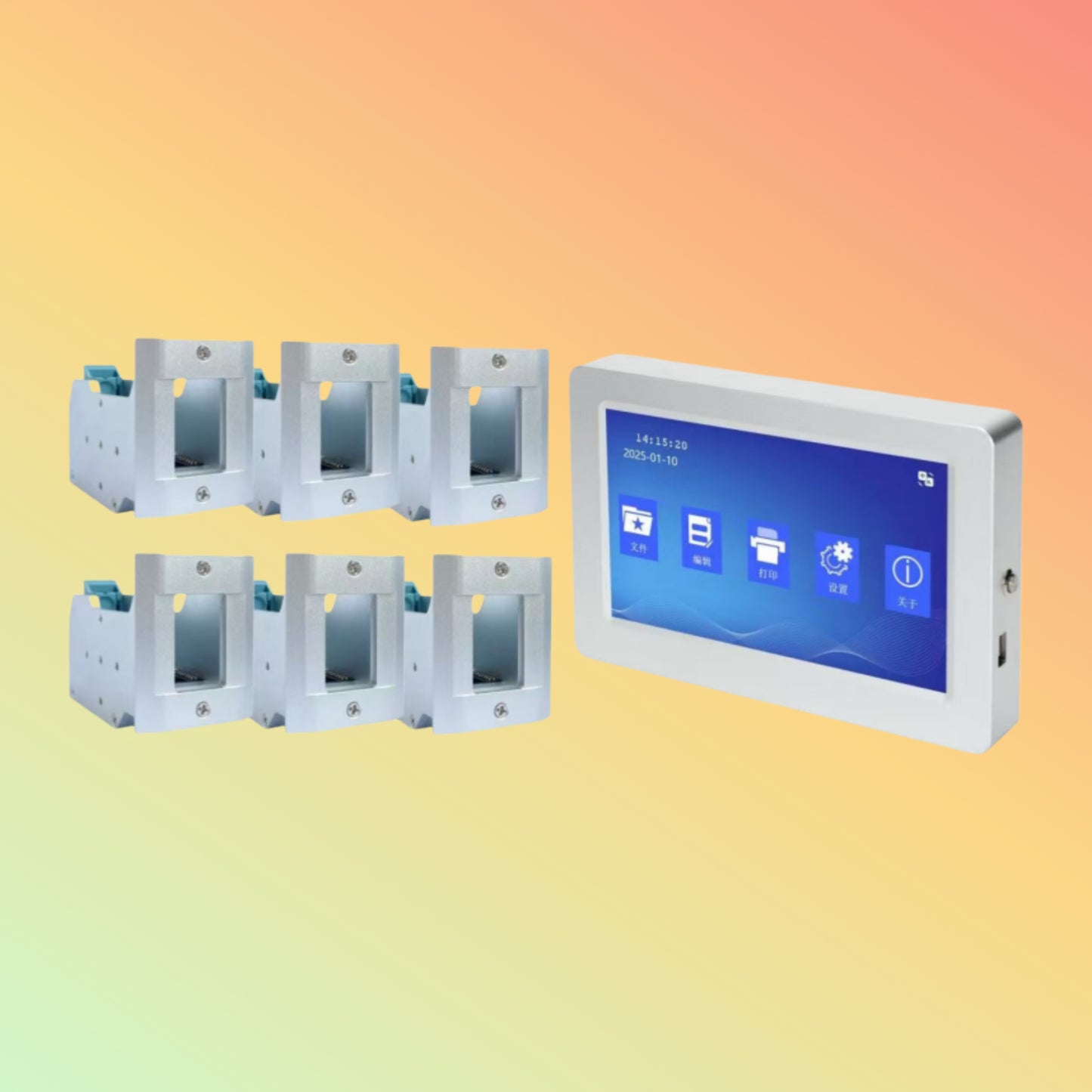 Yaomatec 12.7mm 7-Inch TIJ Inkjet Printer for Date, Logo & Serial