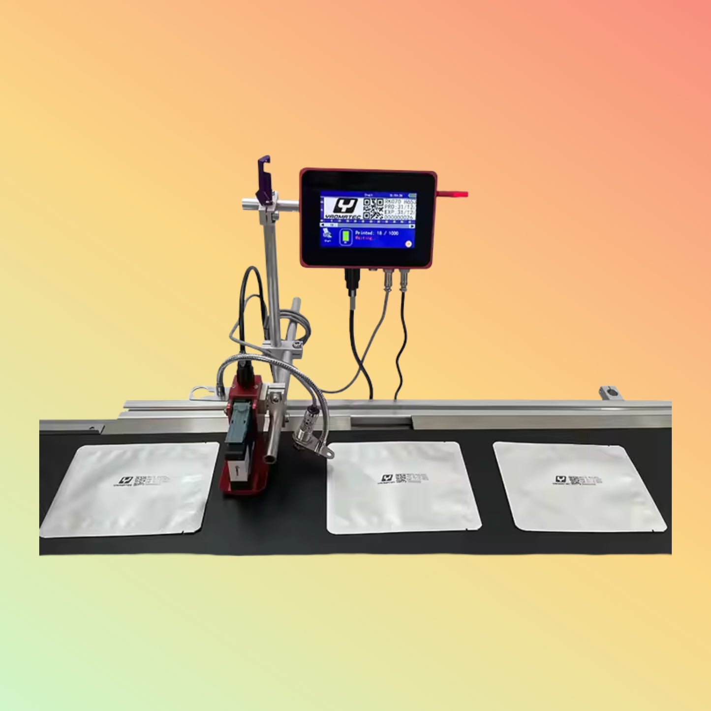 Yaomatec 12.7mm Online Inkjet Printer for QR, Barcode, Date & More