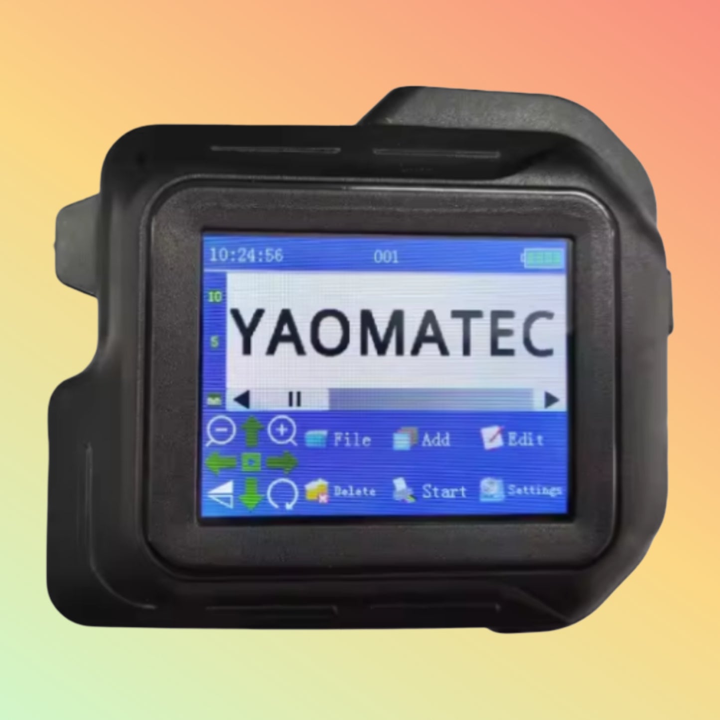 YAOMATEC 2.8″ Mini Logo & Coding Printer for Metal & Plastic