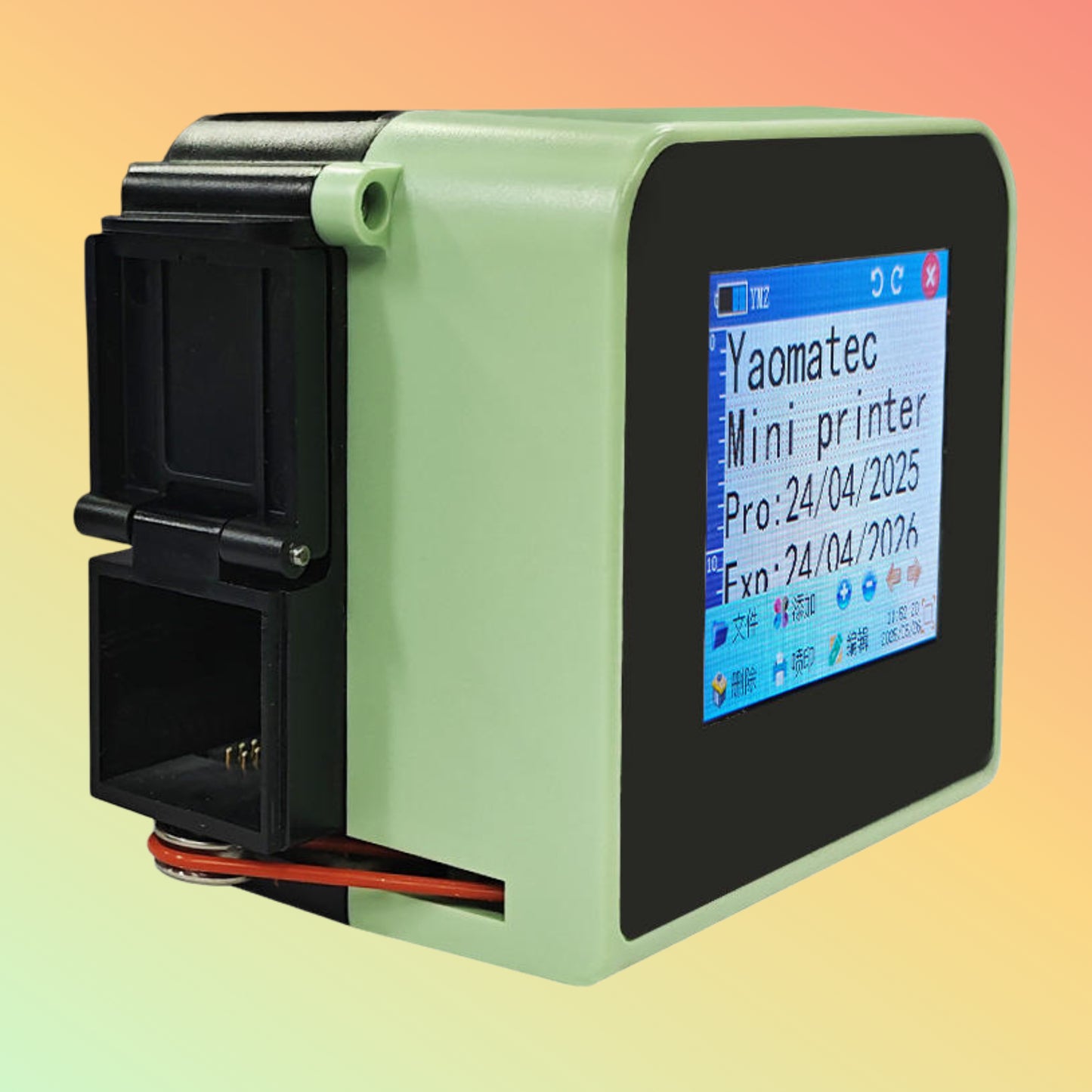 Yaomatec 2024 Mini Inkjet Printer with 2.4″ Screen & Logo Print