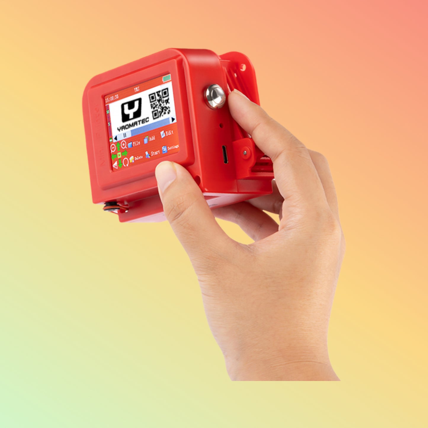 Yaomatec 12.7mm Mini Inkjet Printer for Date, QR & Barcode