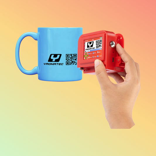 Yaomatec 12.7mm Multilingual Portable Mini Logo Date Barcode Printer