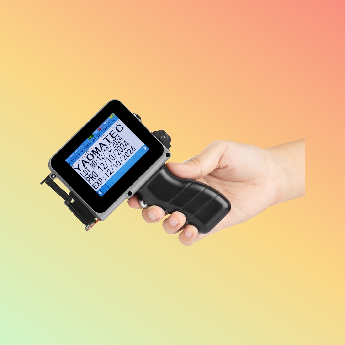 Yaomatec G1760 12.7mm Mini TIJ Printer for QR, Date & Label