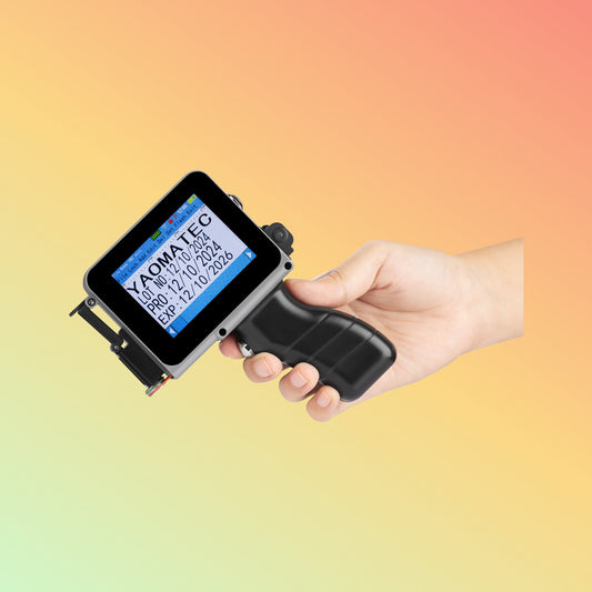 Yaomatec 12.7mm Mini Handheld Printer for Barcode, Date & QR