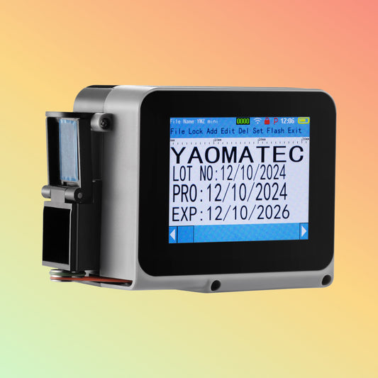 Yaomatec 12.7mm Mini Expiry Date Logo Label Code Handheld Inkjet Printer