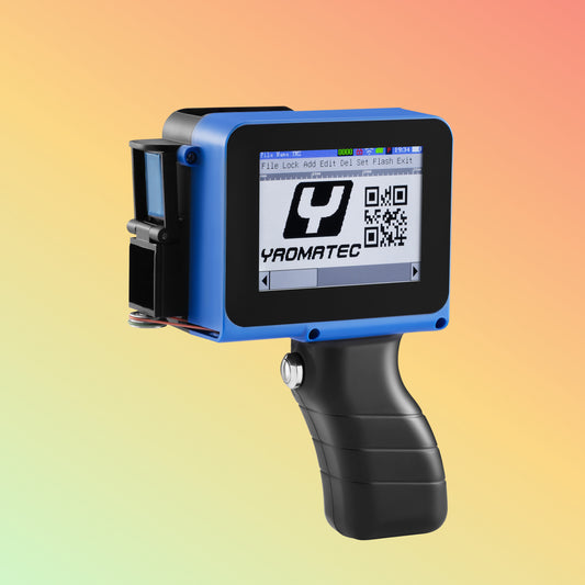 Yaomatec 12.7mm Mini Handheld Inkjet Printer for QR, Logo & Date