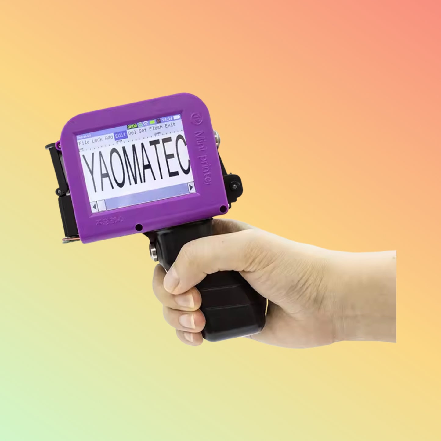 Yaomatec 2024 12.7mm Mini Inkjet Date & Barcode Printer