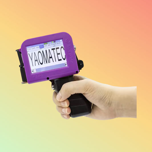 YAOMATEC 12.7mm Mini Handle Inkjet Printer 2024 for Bottle Logo Marking