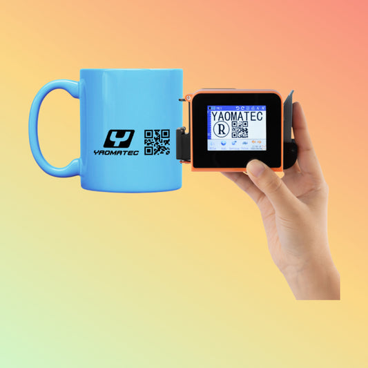 Yaomatec 12.7mm Mini Handheld Inkjet Printer for QR, Barcode & Logo