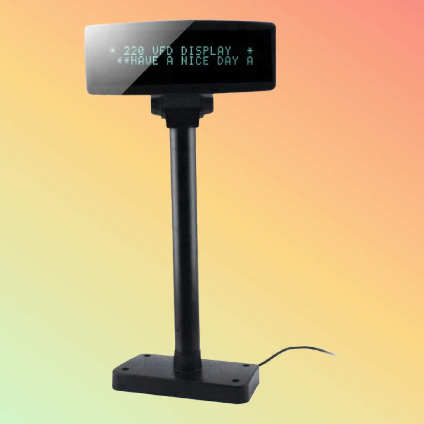 CARAVPOS VFD 2-Line POS Customer Pole Display