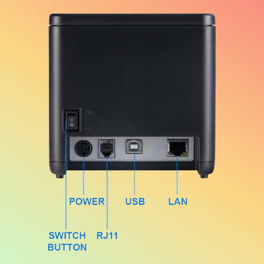 Customized 80mm POS Thermal Receipt Printer USB/LAN/BT w/ Auto Cutter