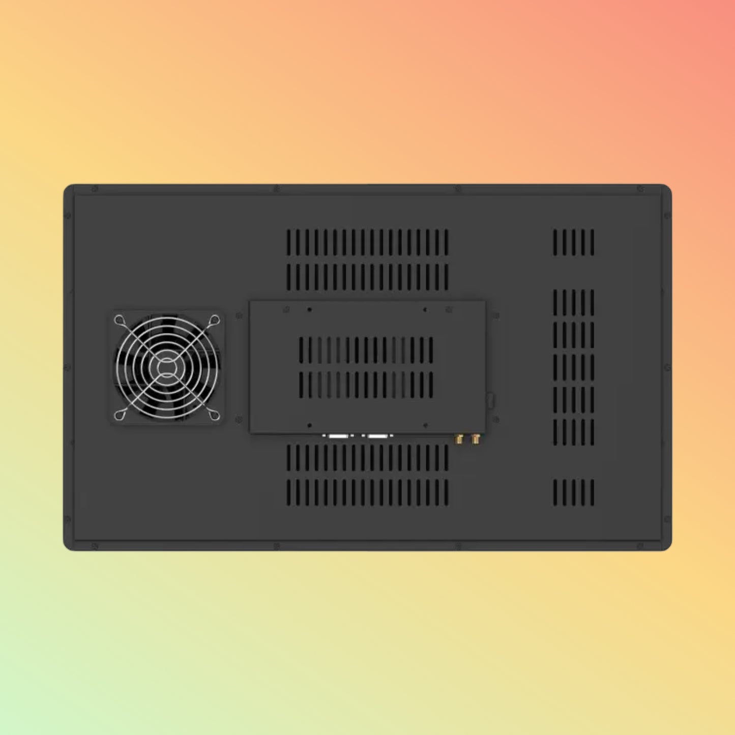 DEWOD 15-inch Aluminum Frame Flat Industrial Panel Monitor