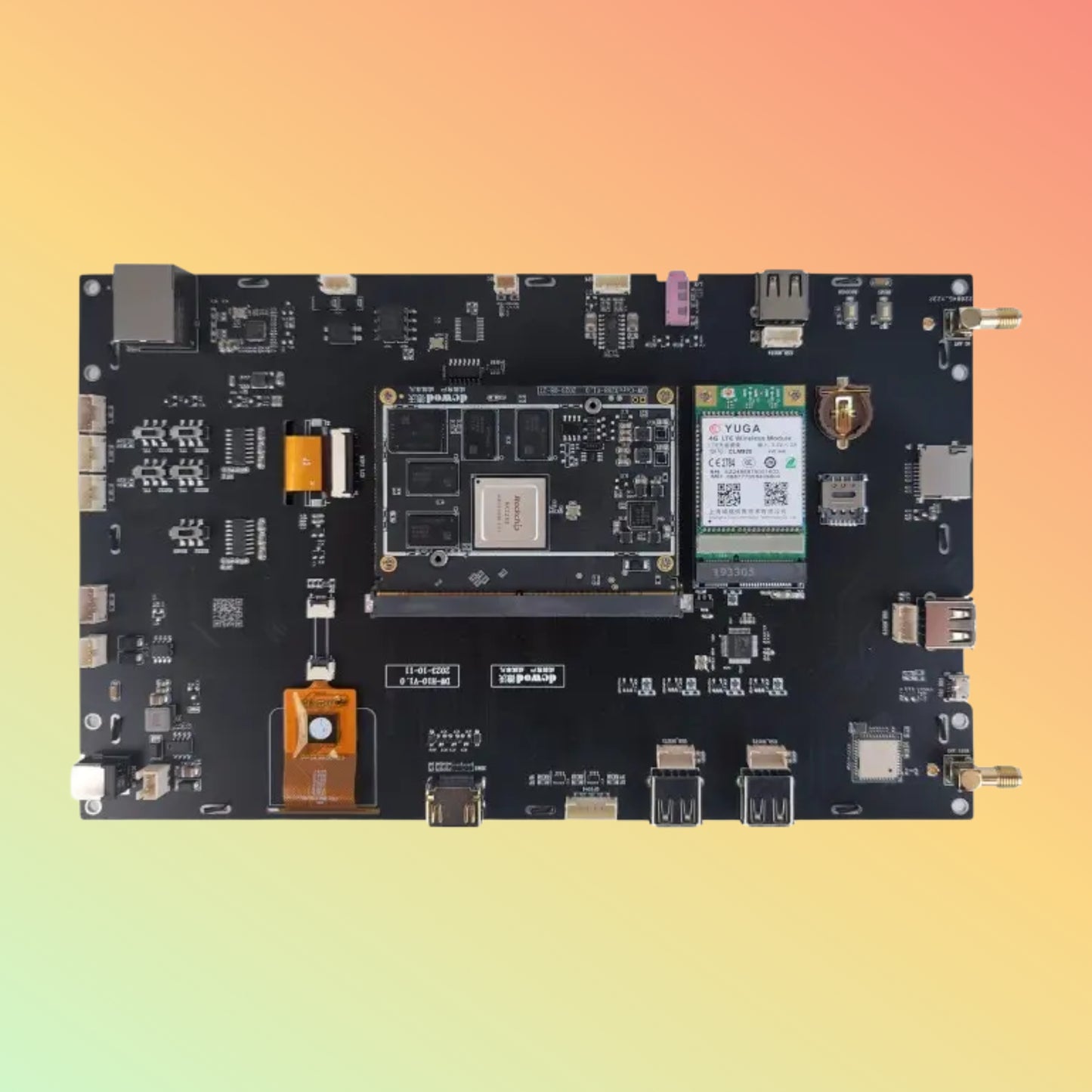 DEWOD H10D20 10.1-Inch touch screen Android system embedded touch panel