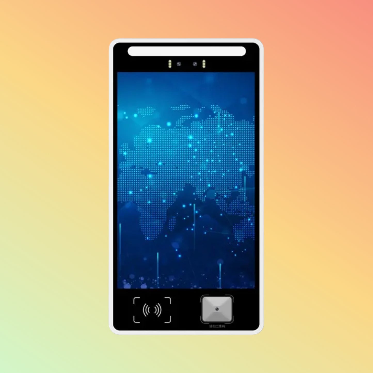 DEWOD 10.1-inch double camera face recognition access control tablet