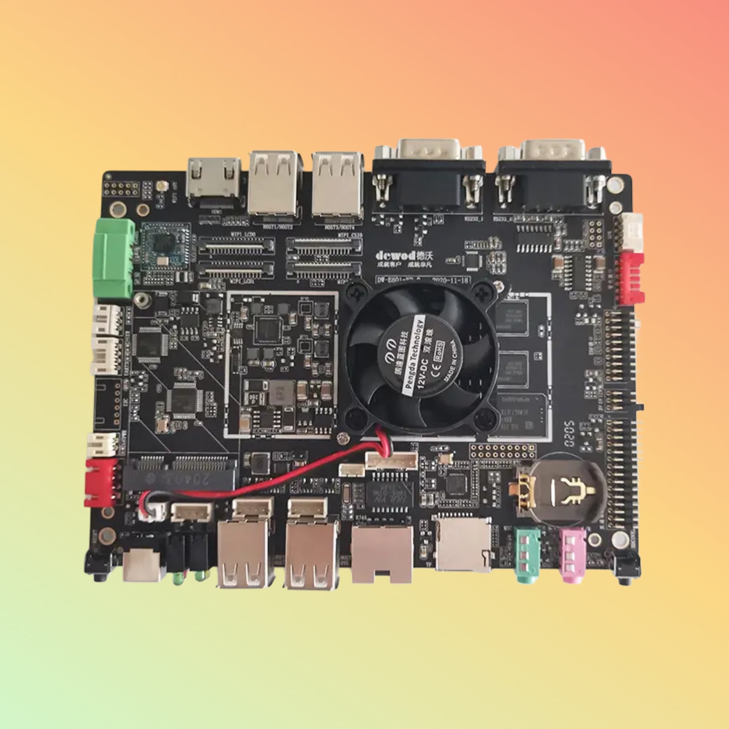 DEWOD 2/16G Android Motherboard Support Rockchip RK3288 HDMI LVDS Motherboard