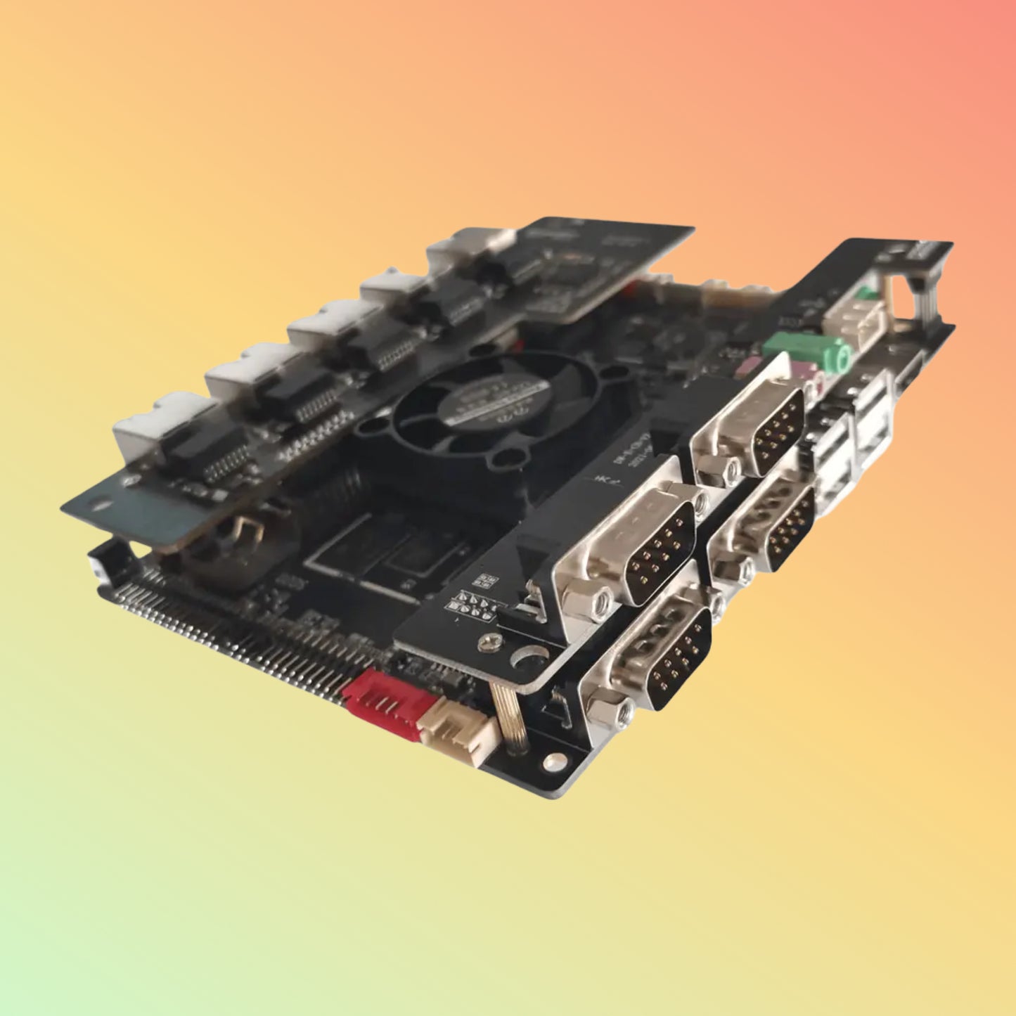 DEWOD E801S Industrial Android Mainboard With 5*RJ45 RK3288 Android Linux System