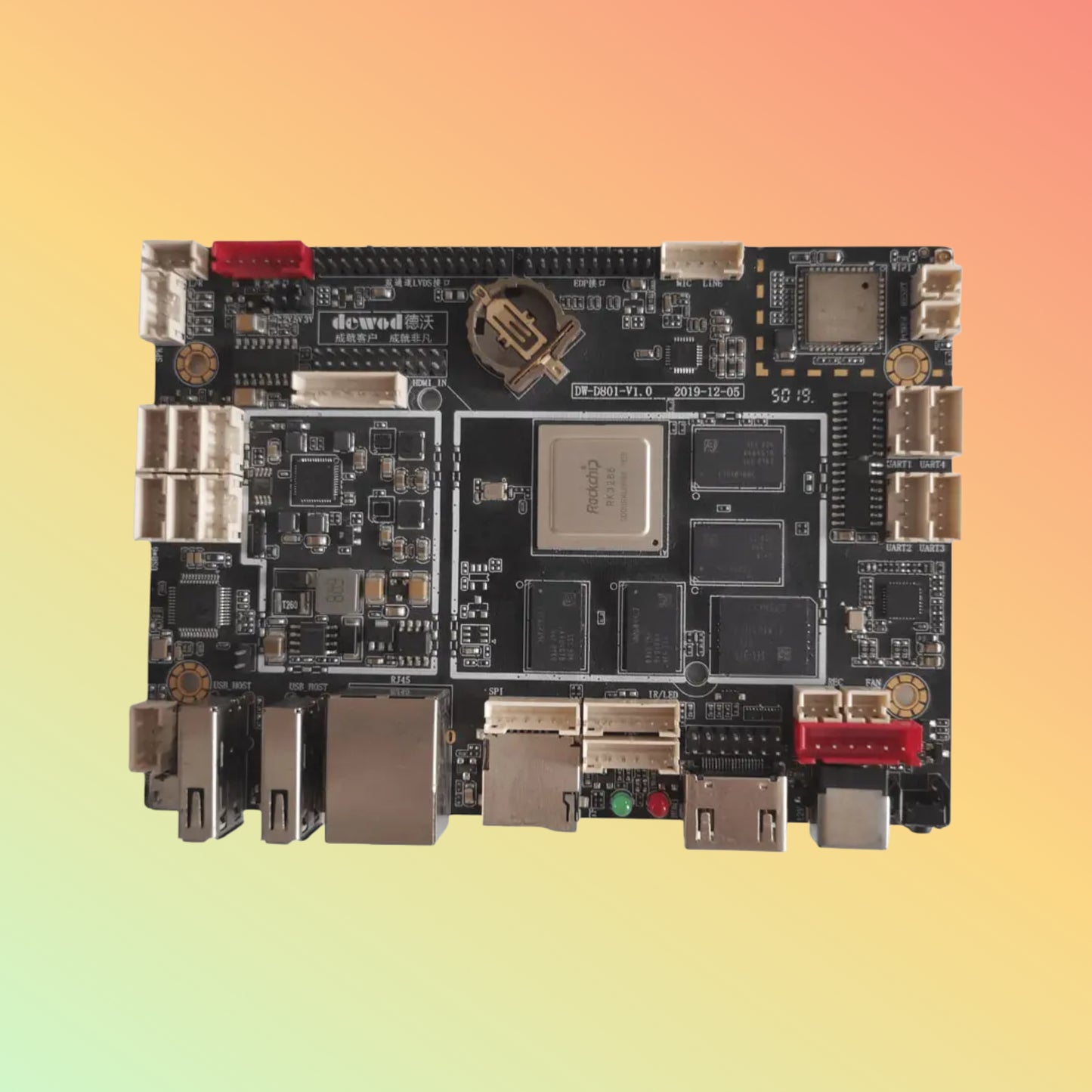 DEWOD D801 RK3288 Android 11 System Mainboard For Advertising Display