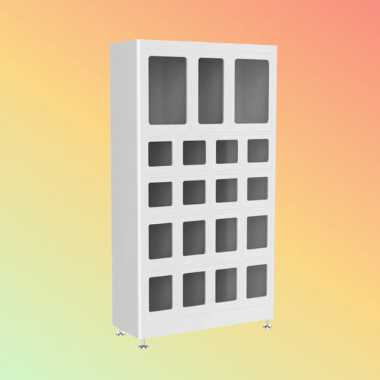 DEWOD 19-Door Smart Food Delivery Locker, Custom Steel Cabinet