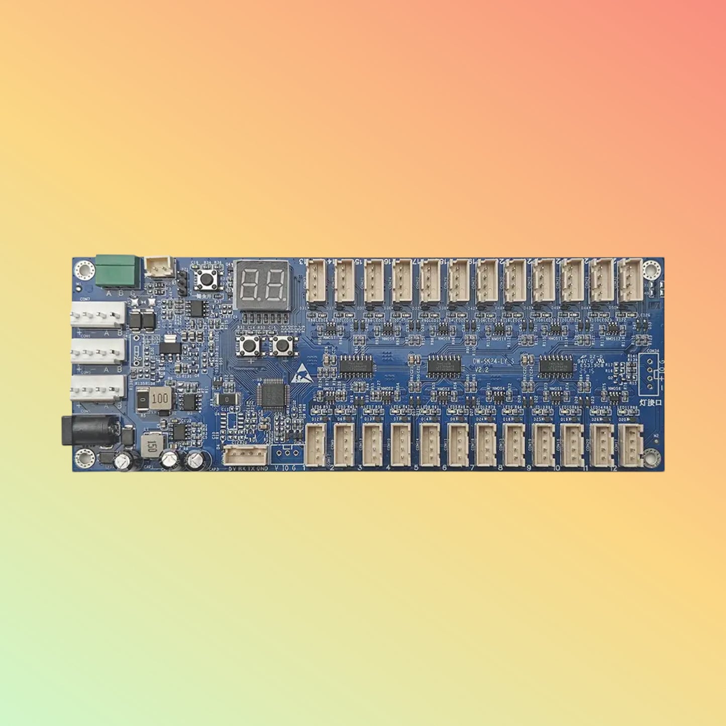 DEWOD SK24-LY-S 24CH Smart Locker Lock, RS485 Gym Control Board