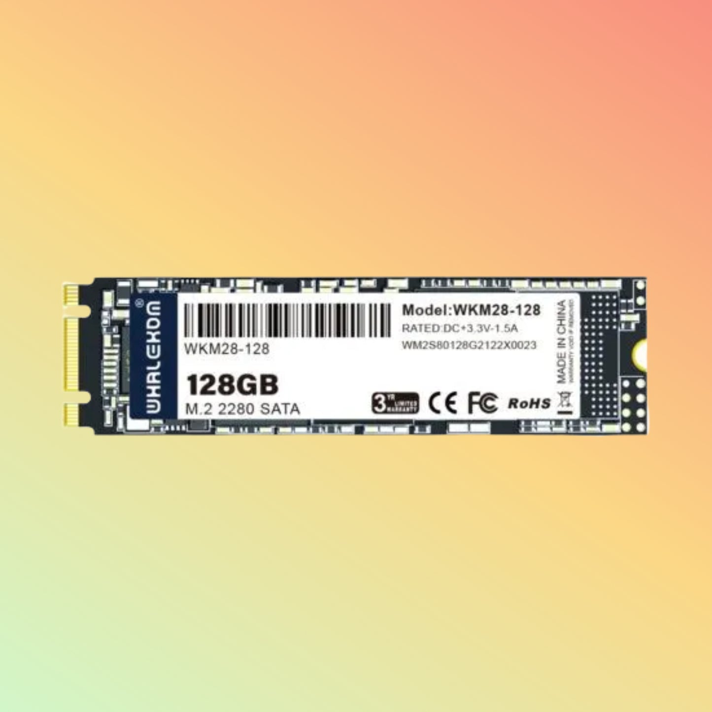 WHALEKOM WKM28 – M.2 SATA 2280 SSD – 128GB Solid State Drive