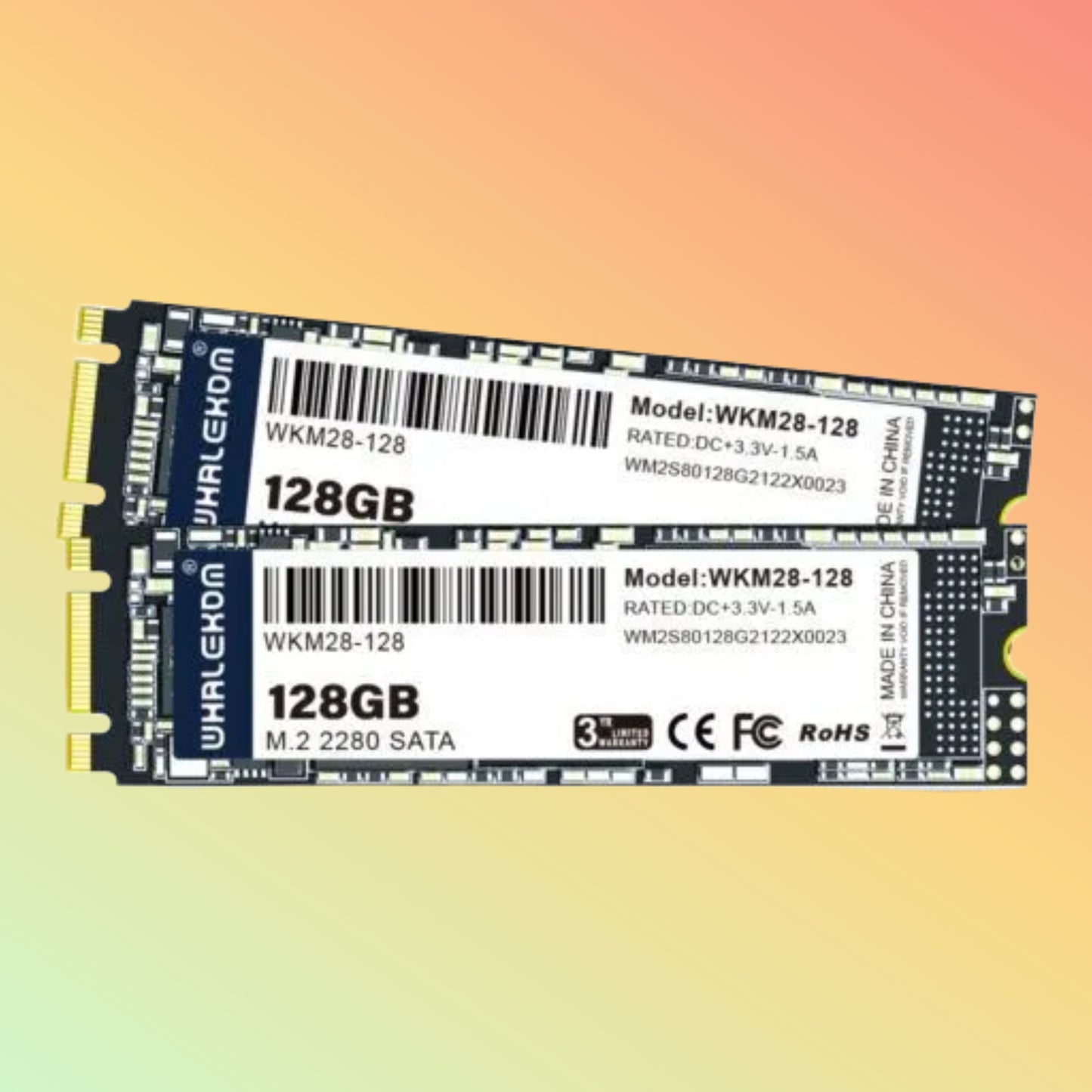 WHALEKOM WKM28 – M.2 SATA 2280 SSD – 128GB Solid State Drive