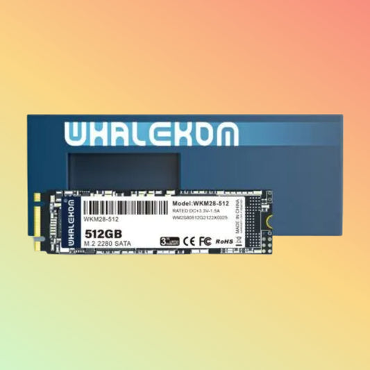 WHALEKOM WKVN-512GB M.2 PCIe NVMe SSD – 512GB Solid State Drive