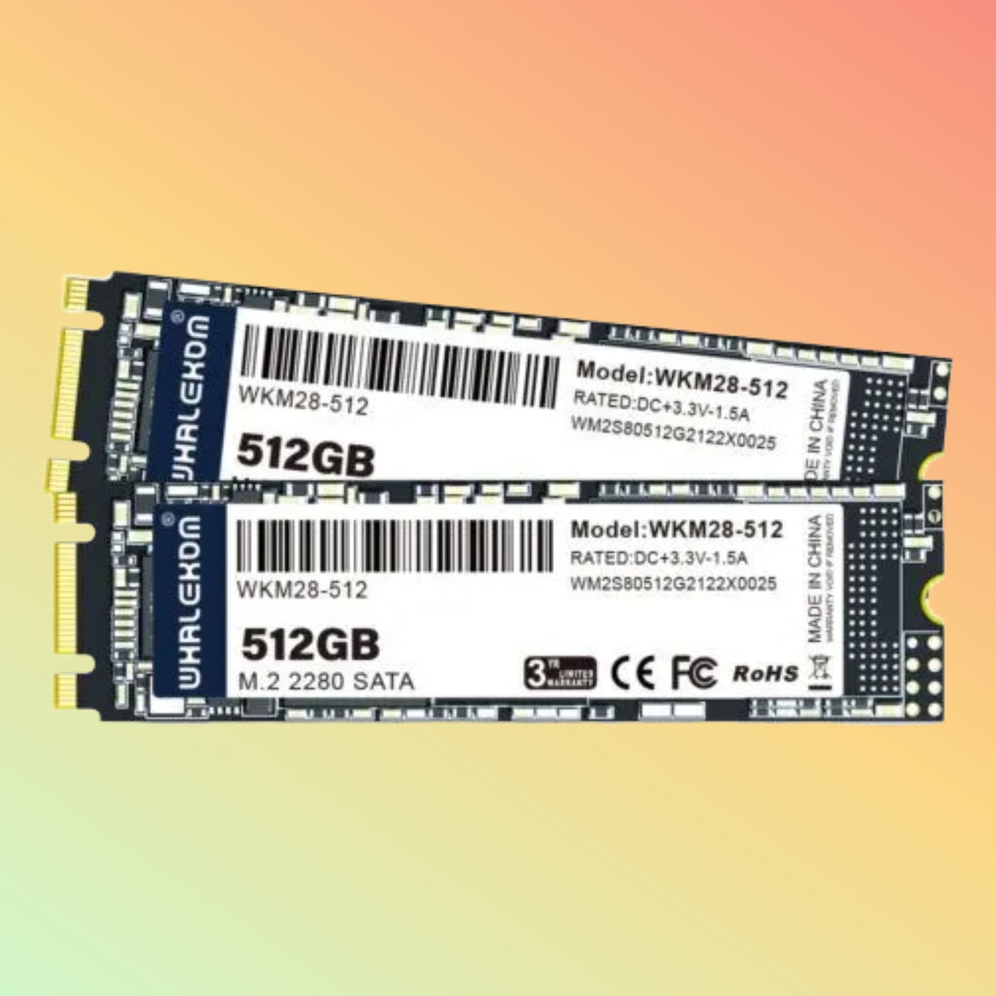 WHALEKOM WKM28 – M.2 SATA 2280 SSD – 256GB Solid State Drive