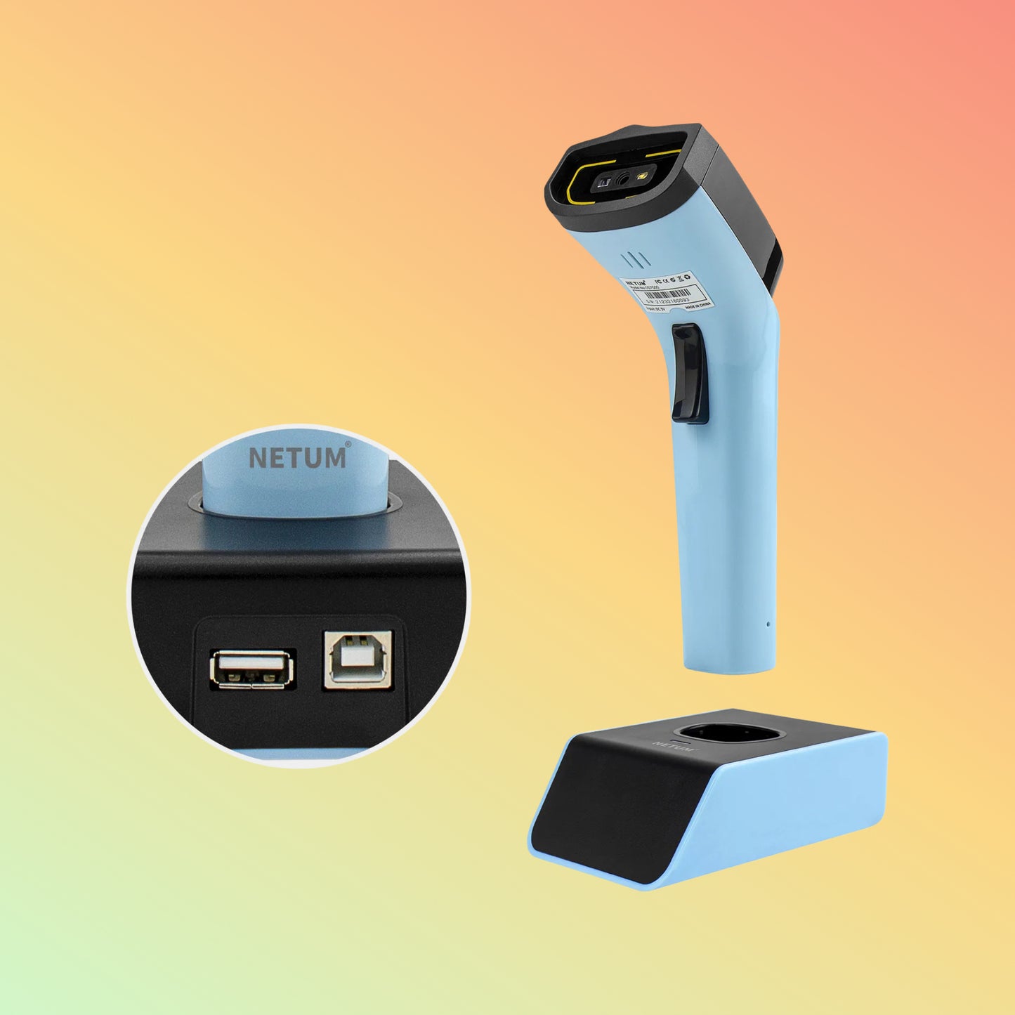 NETUM DS2800 Wifi Blutooth Wireless QR Code Scanner